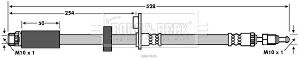 BORG & BECK Pidurivoolik BBH7836